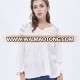 wholesale Women's Lace clothing White long sleeve chiffon blouse