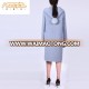 Fashion grey color long windproof korea women winter coat