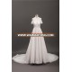 A line Lace Applique Peacock dentelle dress women wedding